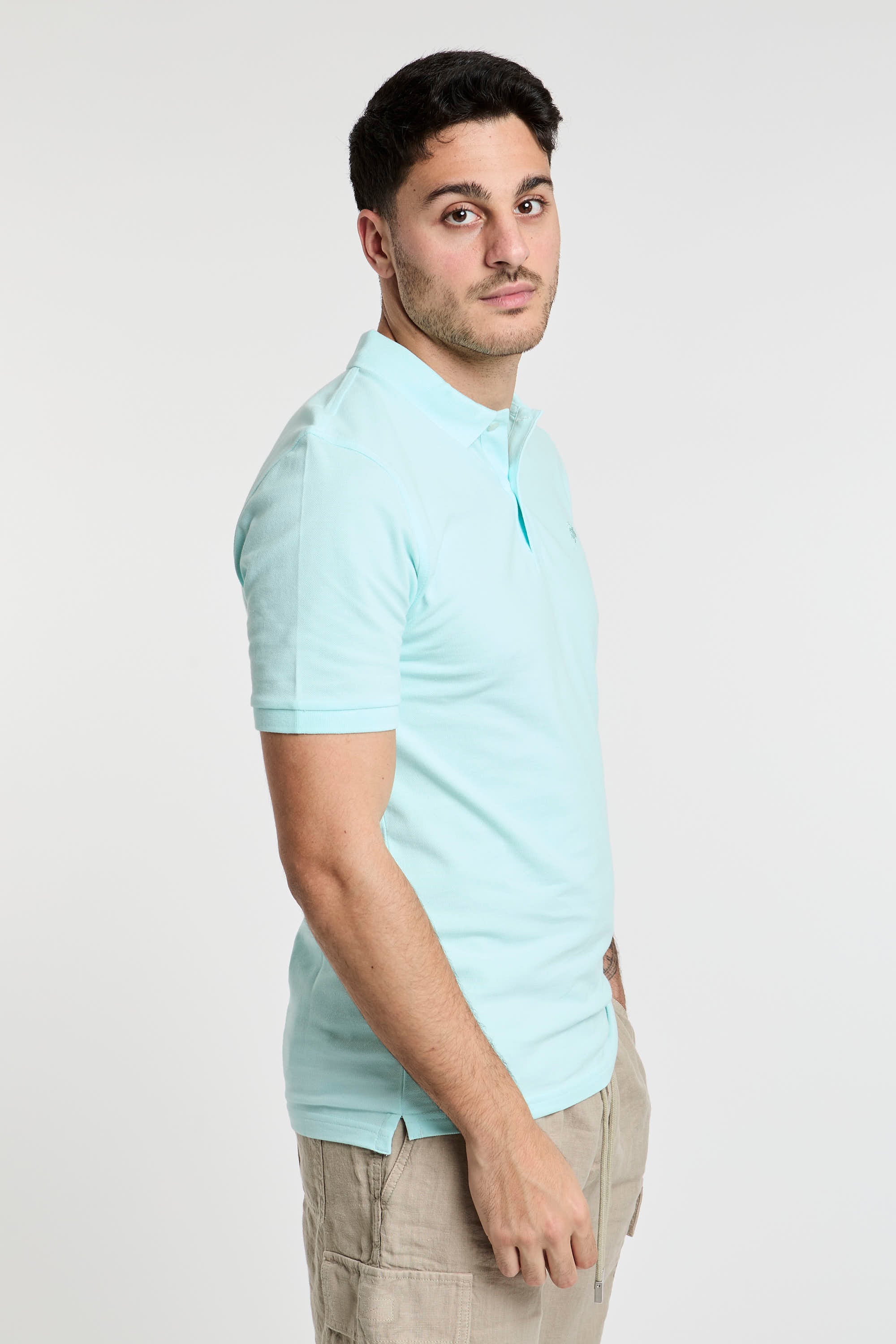 Vilebrequin Cotton Polo with Embroidered Chest Logo Green-5