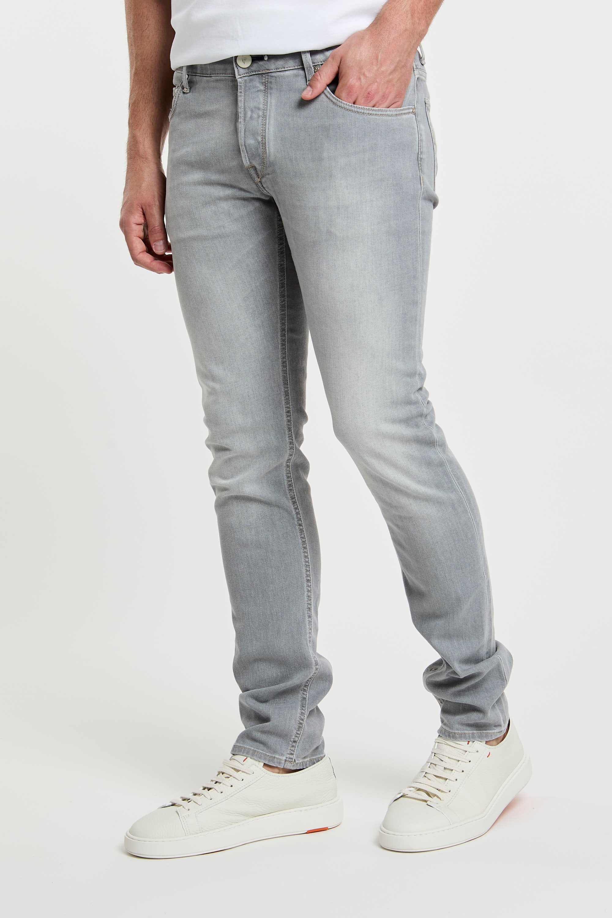 Ausgewählte Jeans Orvieto Baumwolle Grau-1