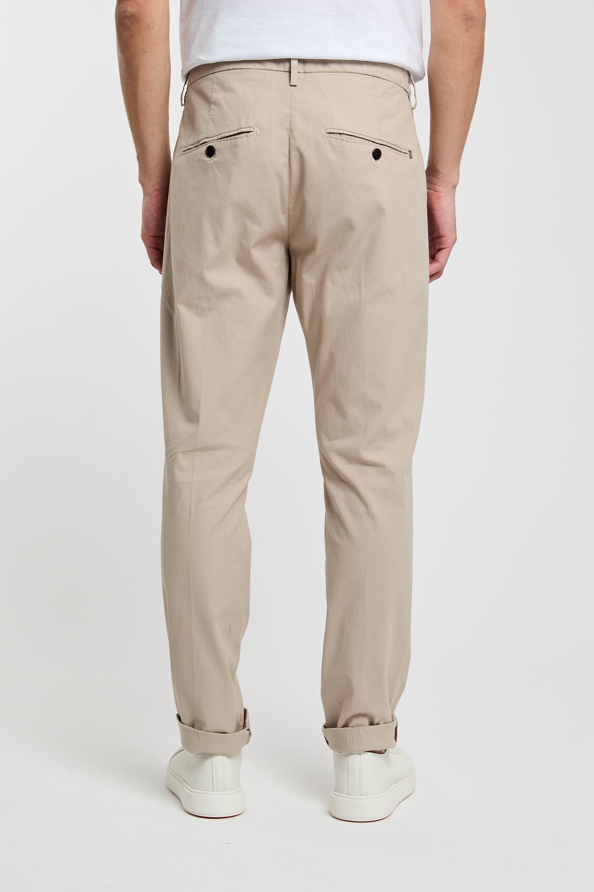 Dondup Gaubert Cotton Beige Trousers-6