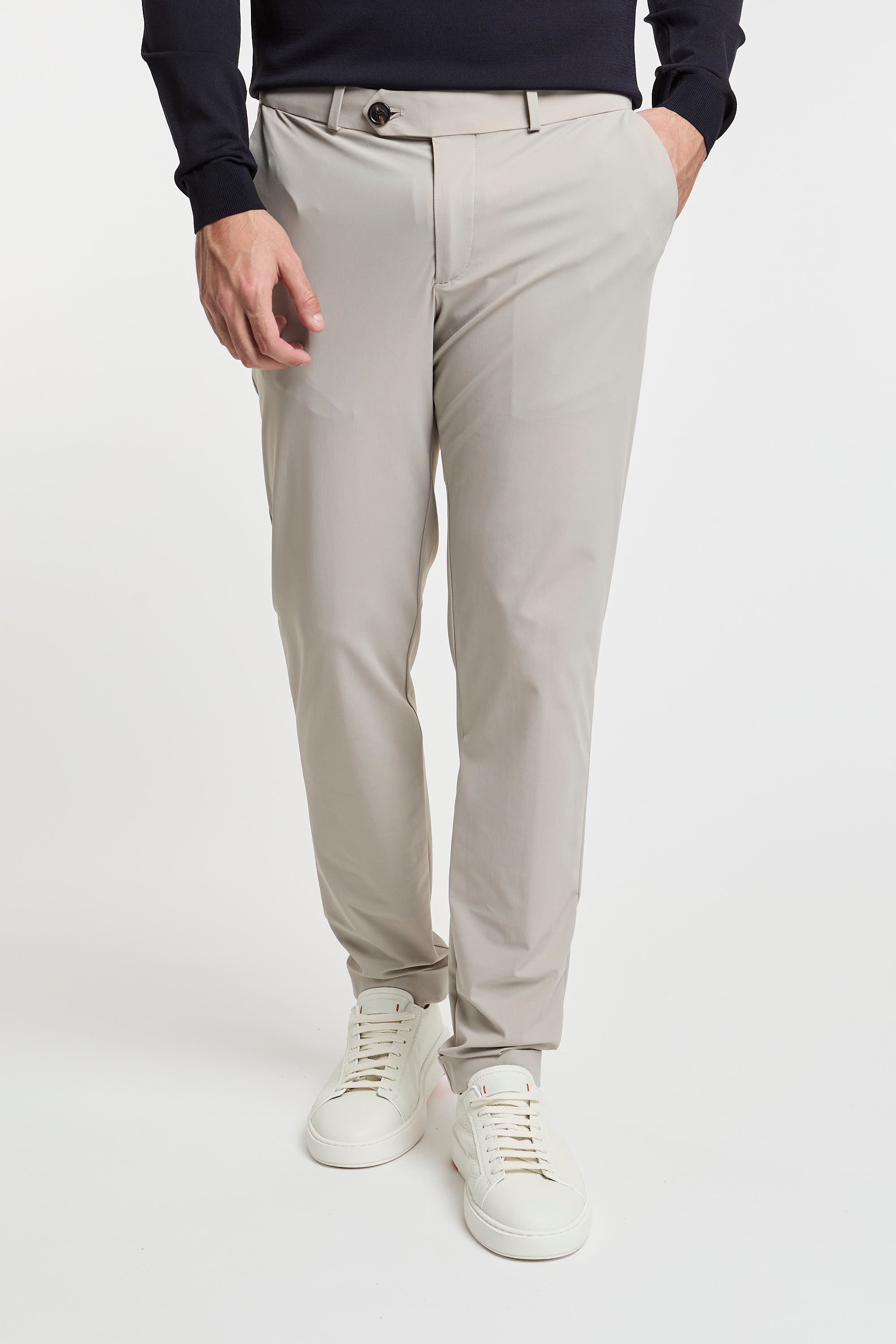 RRD Men's Micro Chino Nylon/Elastane Pants Beige-1