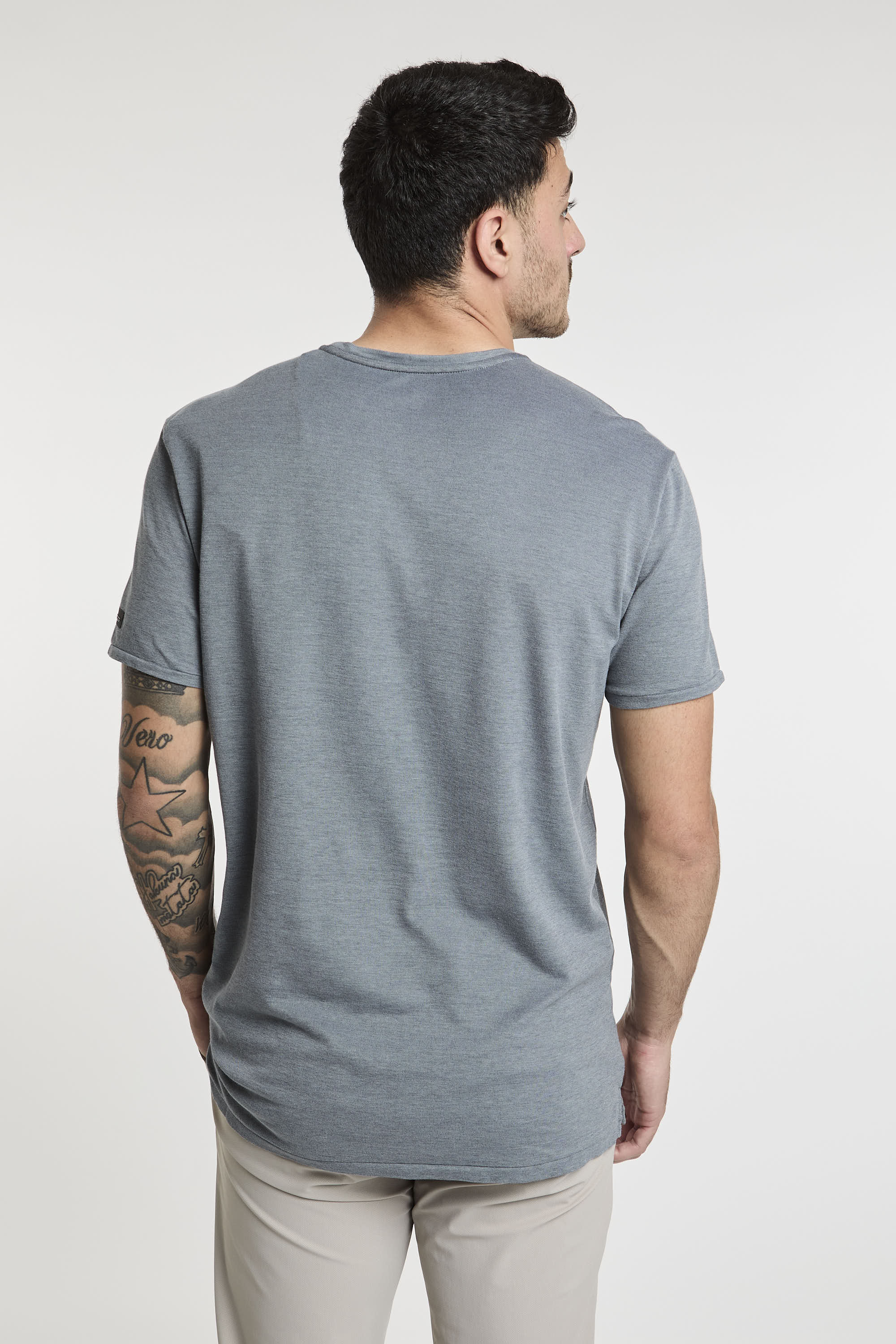 RRD T-Shirt Doticon Baumwolle/Polyamid/Elastan Grau-6