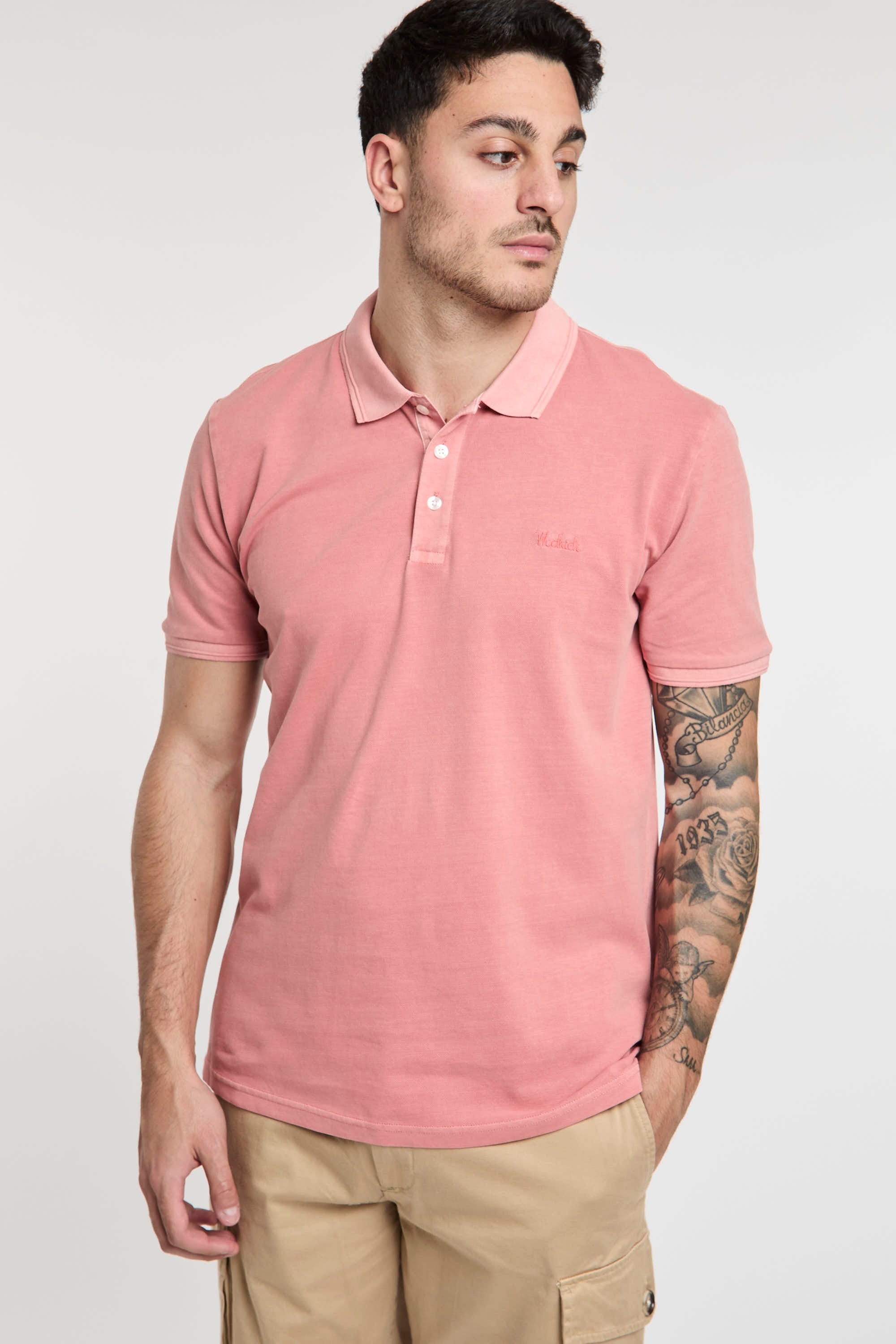 Woolrich Mackinack Stretch Cotton Piqué Polo in Red-3
