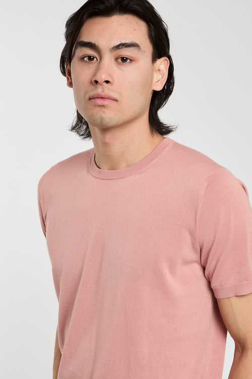Drumohr Cotton T-Shirt in Pink-2