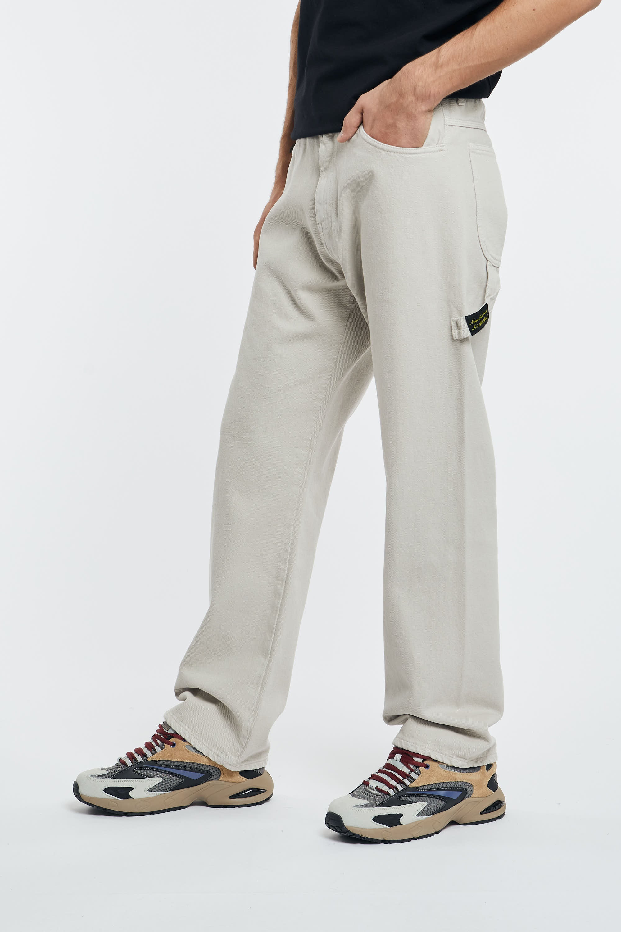 MSGM Beige Cotton Carpenter Trousers - 4