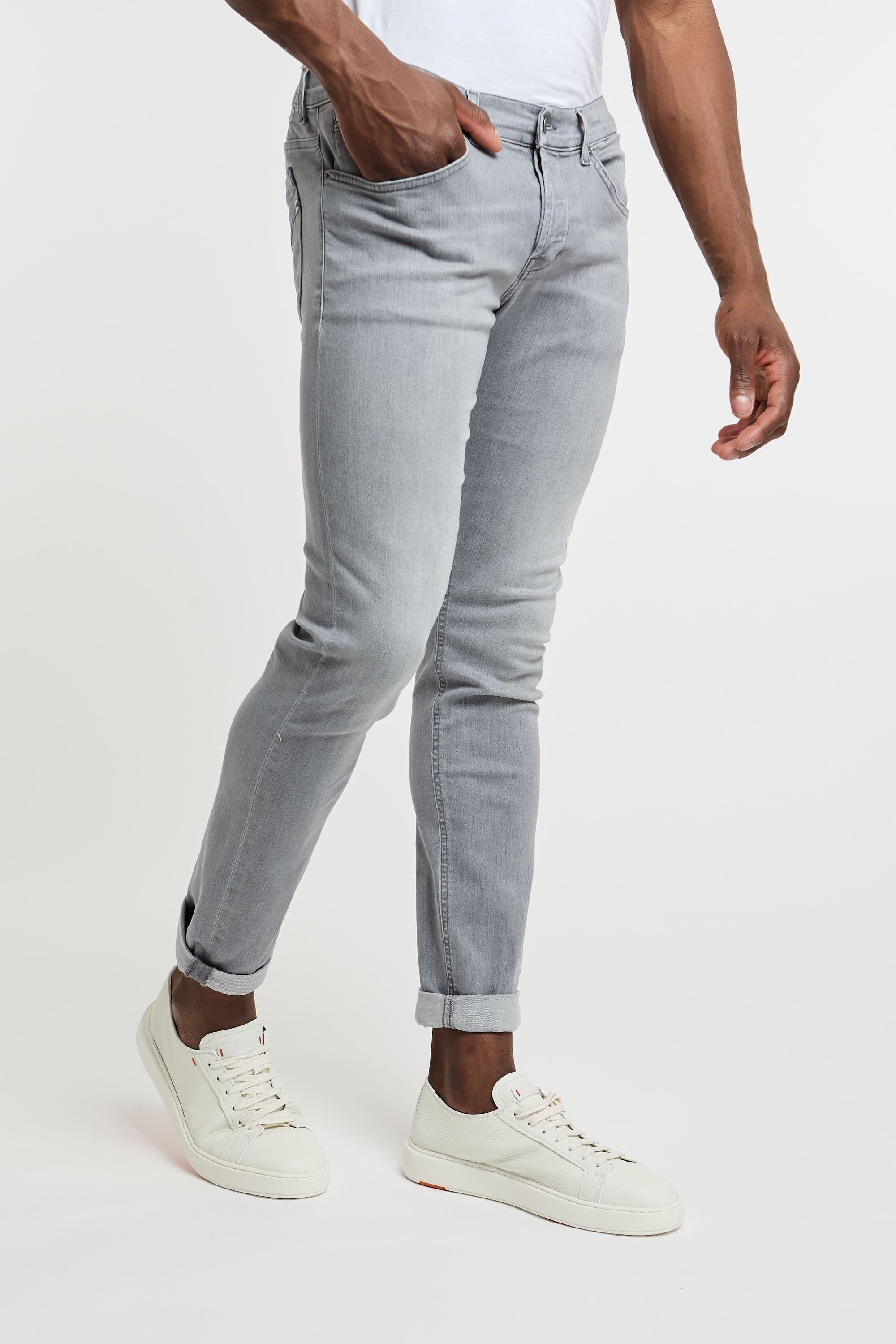 Dondup George Jeans Cotton/Elastomultiester Grey-1