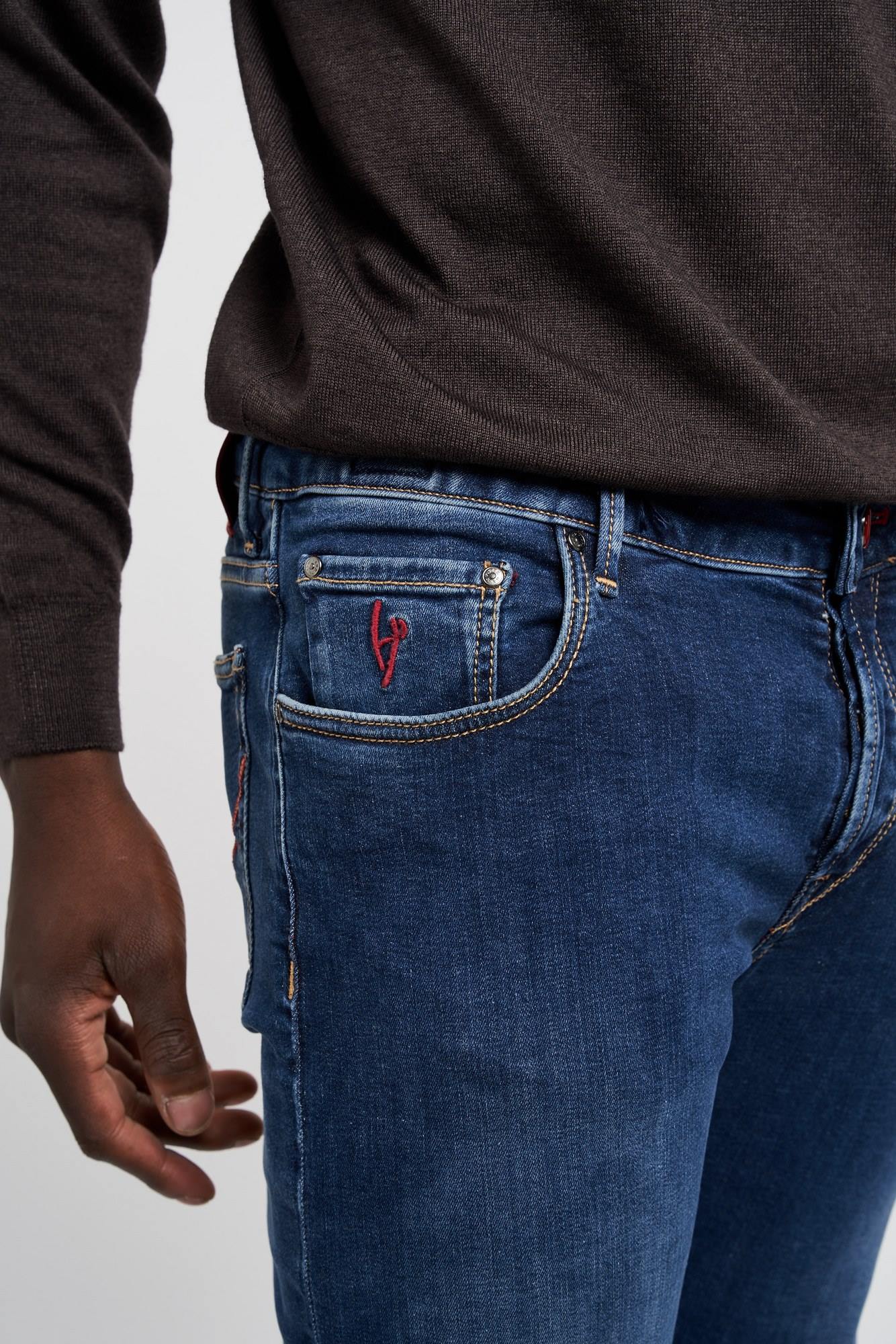 Handpicked Jeans Orvieto in Blue Cotton-6