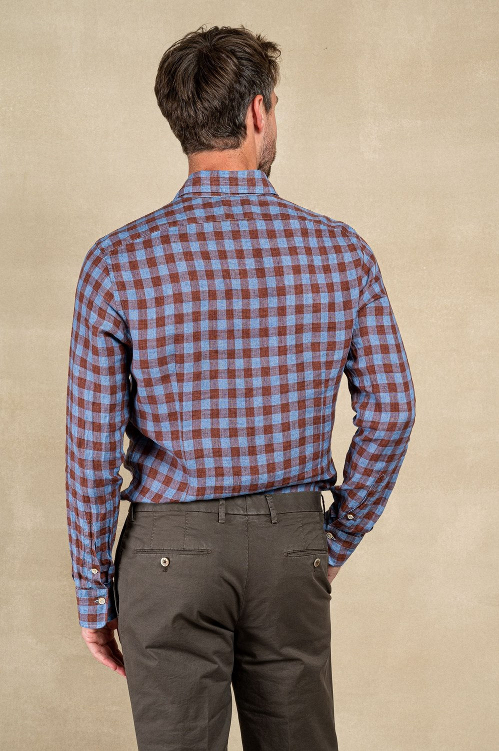 Shirt with checked pattern - 4