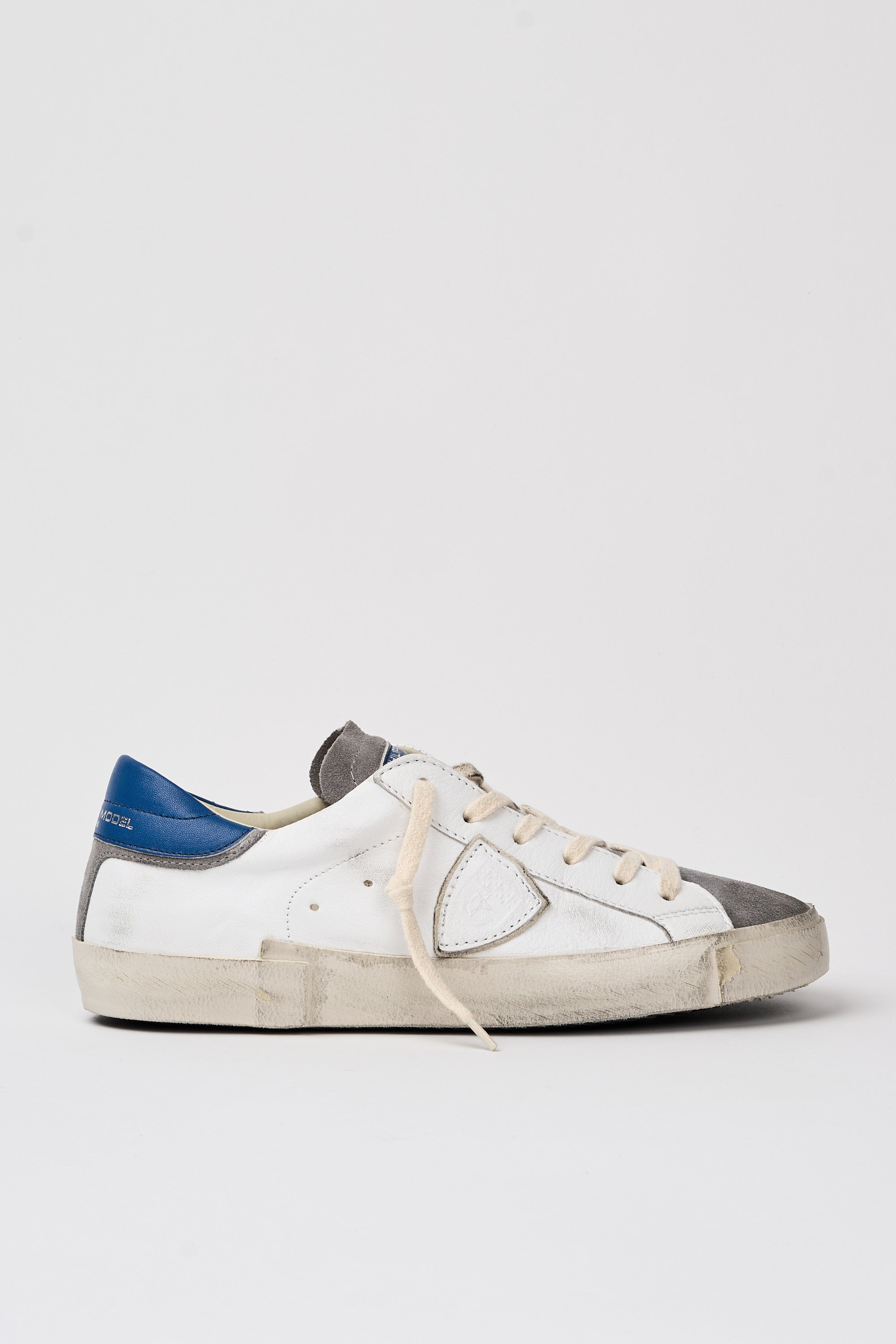 Philippe Model Sneaker Prsx Leather/Suede White/Blue-1