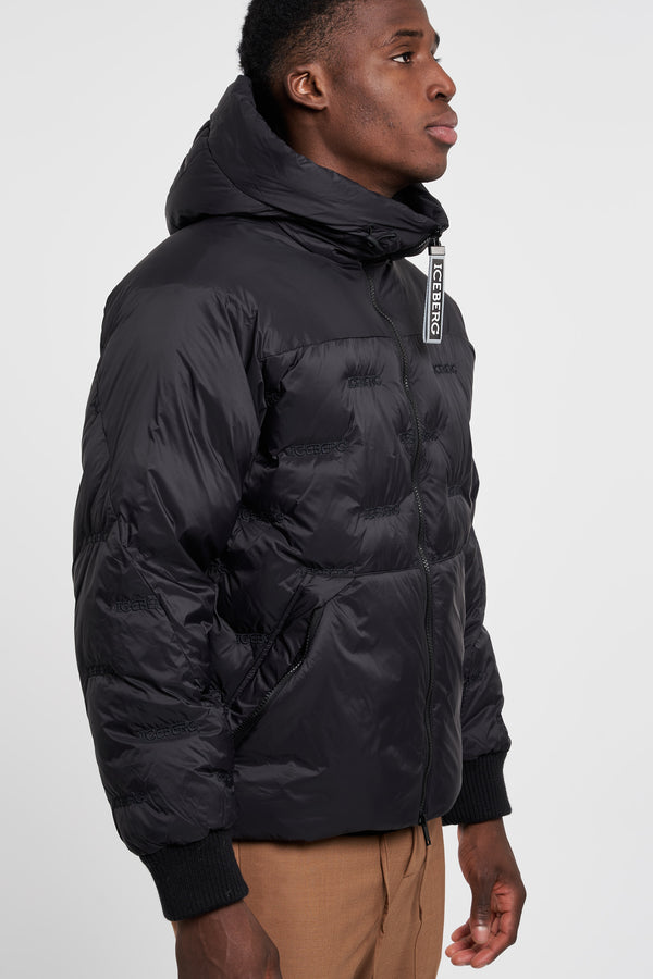 Iceberg Padded Jacket with Hood Nylon Black - 3