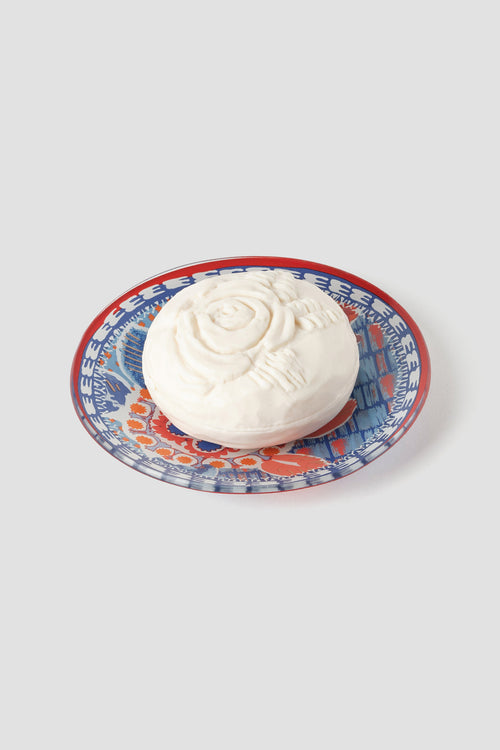 Fragonard Rose Ambre Soap and Dish Neutral