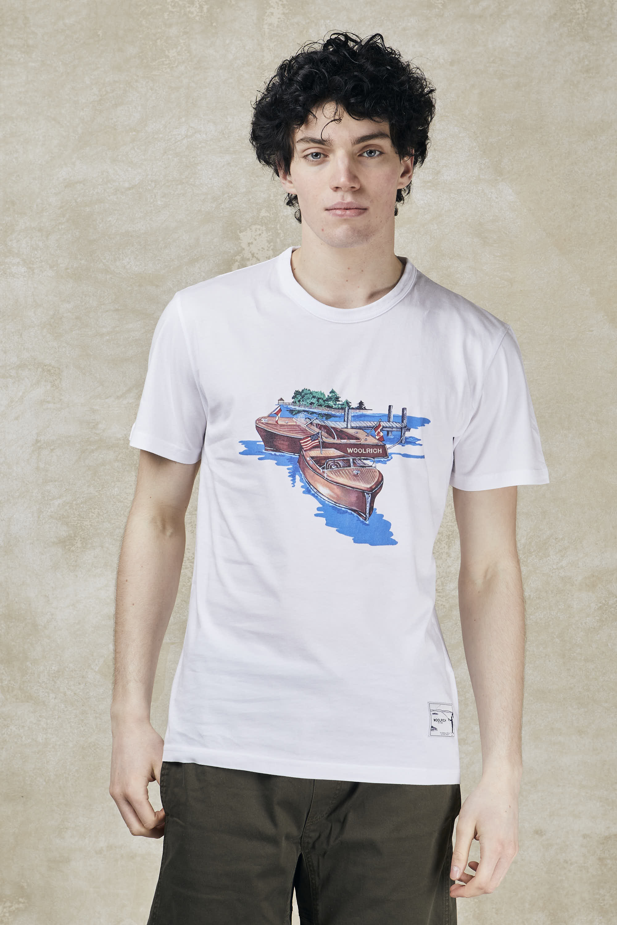 Pure cotton T-shirt with illustration-1