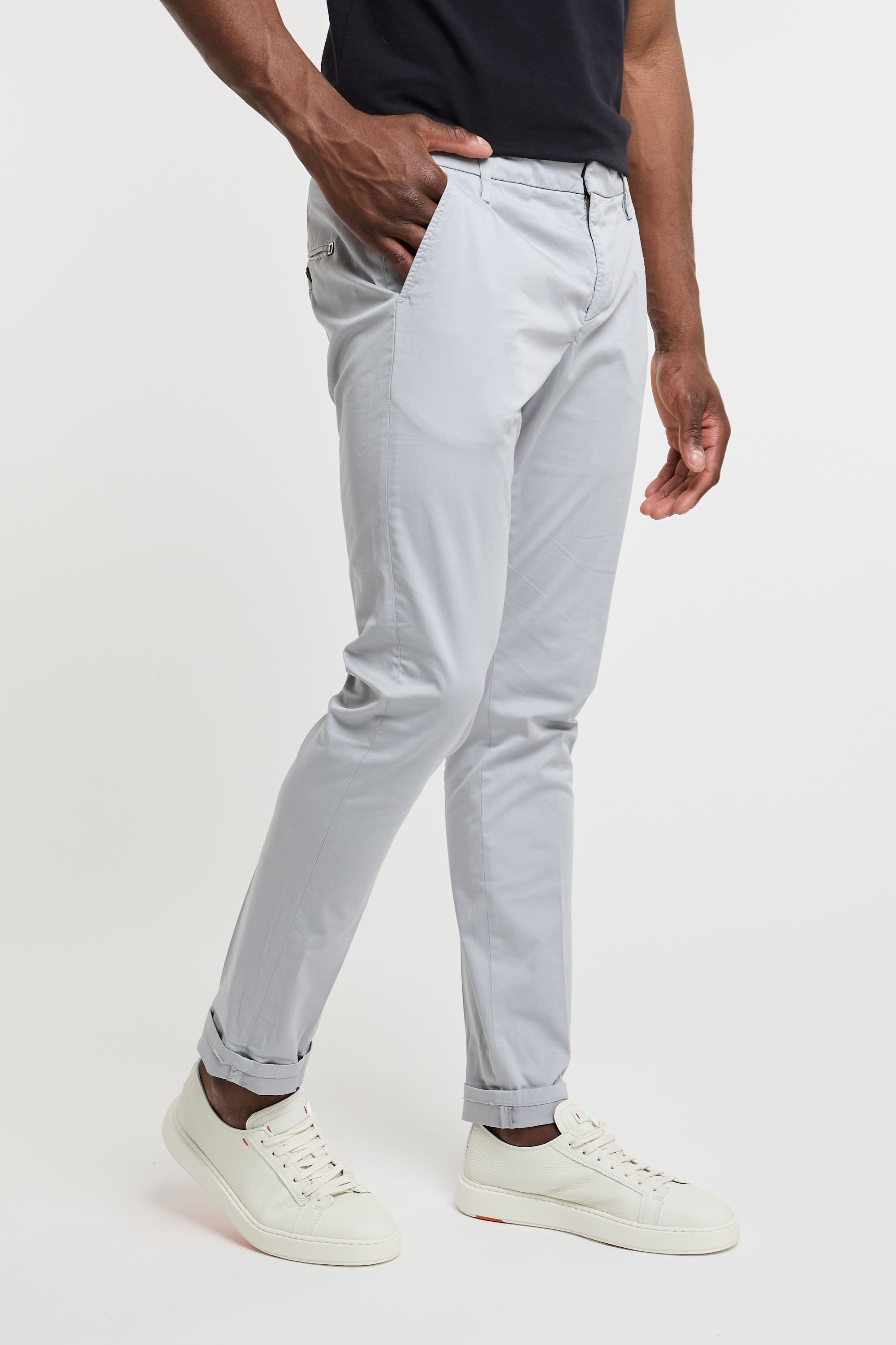 Dondup Gaubert Cotton Pants Grey-3