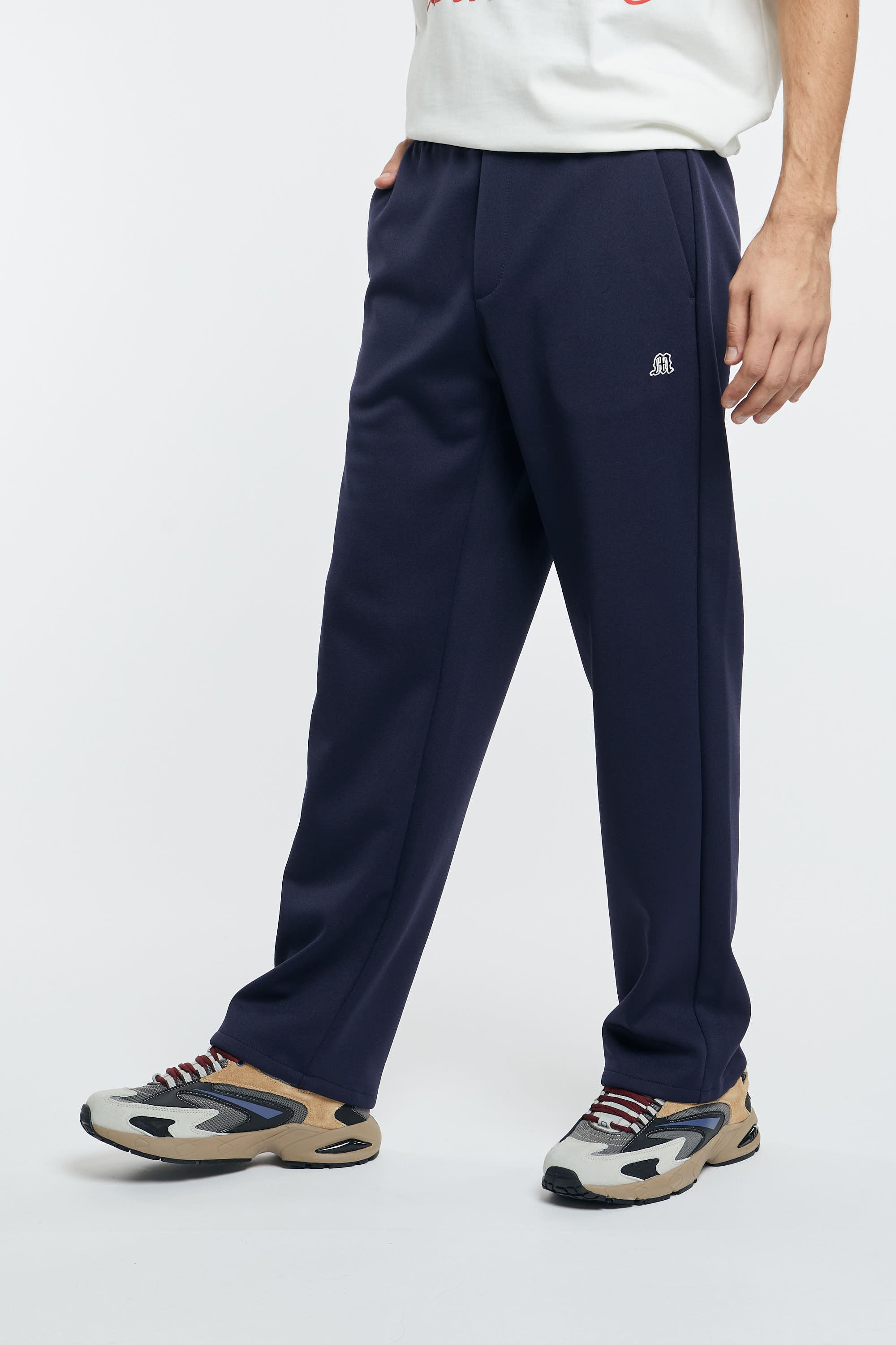 MSGM Jogger Pants Blue Polyester/Cotton - 3