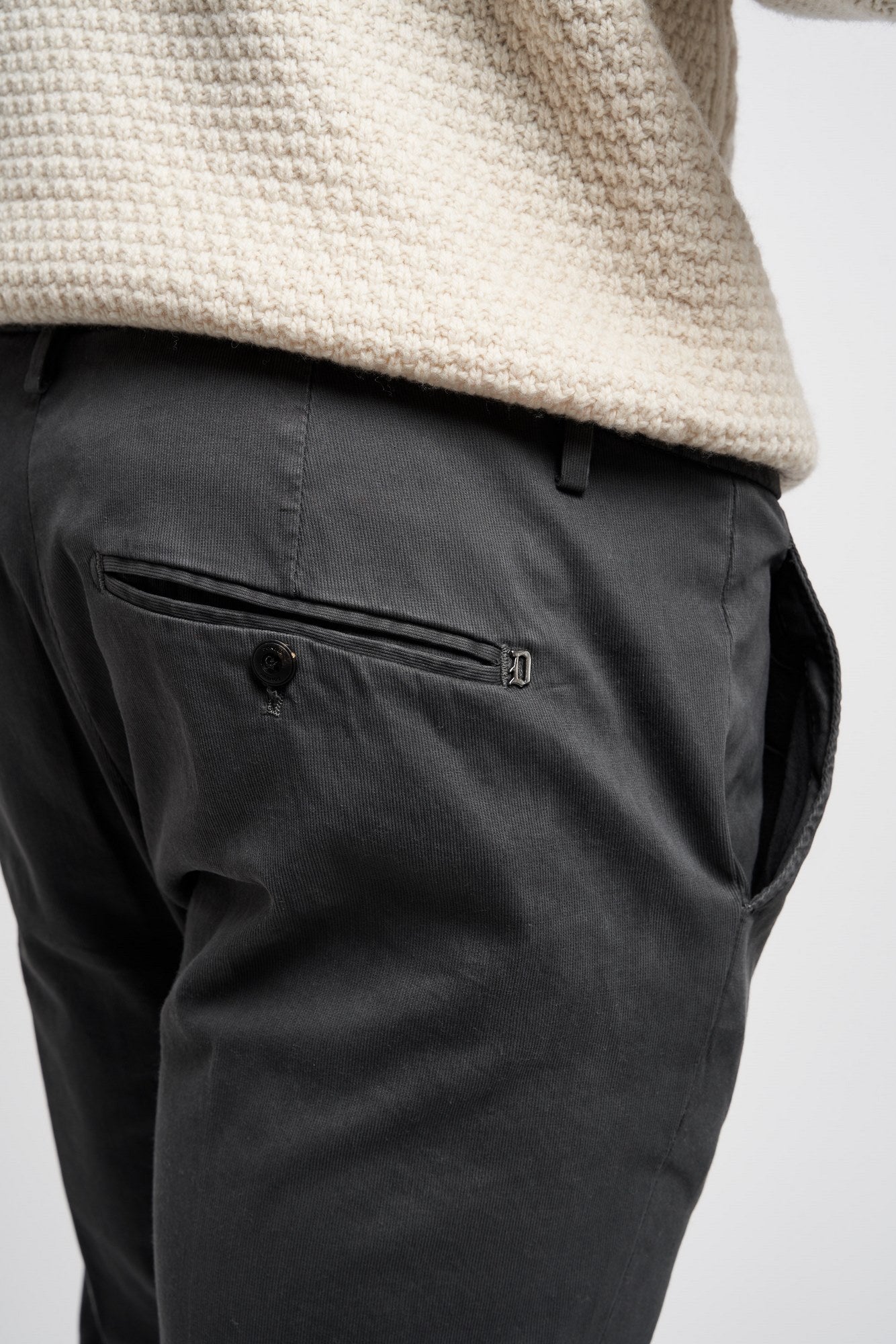 Dondup Gaubert Cotton Trousers Grey-6