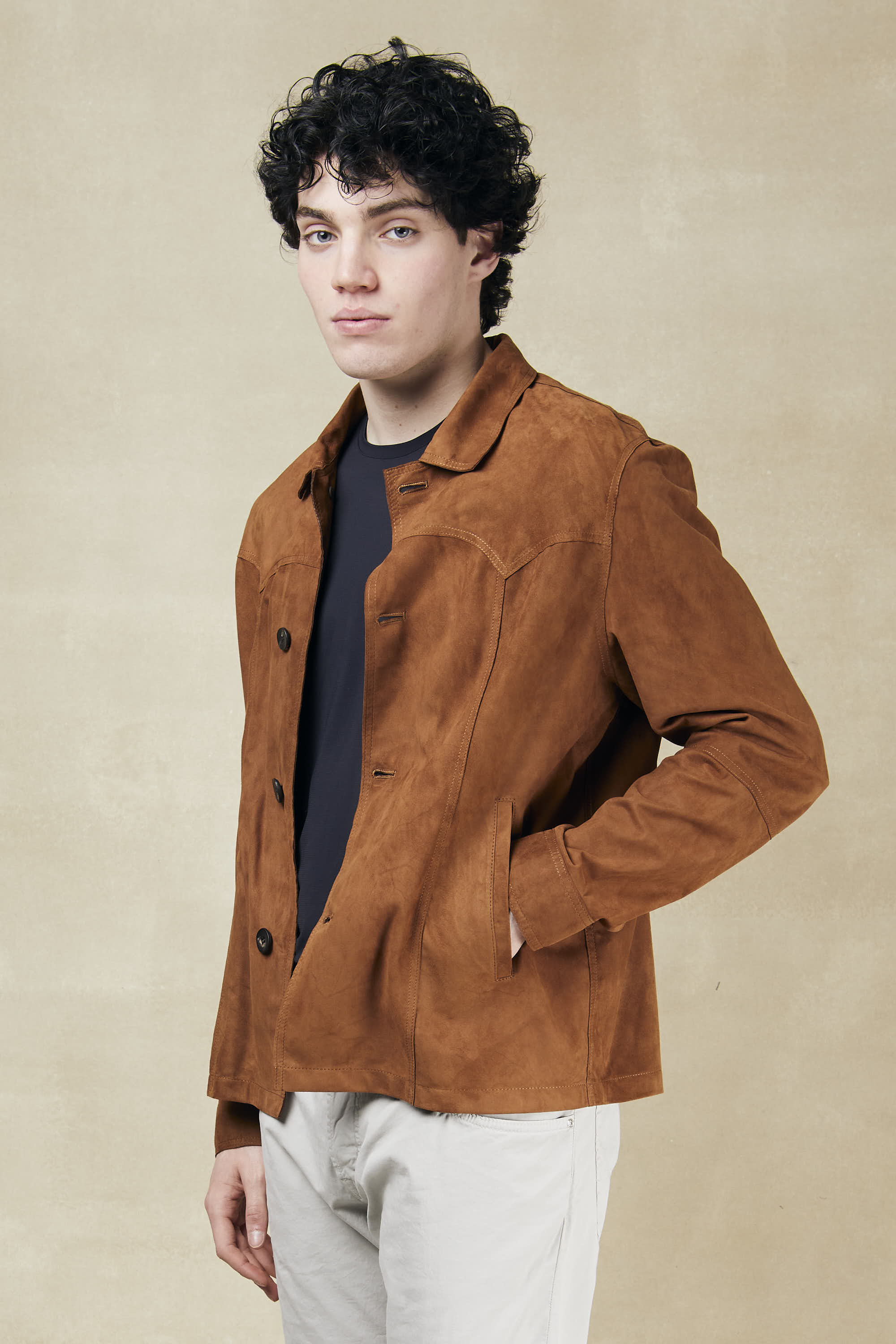 Suede leather jacket - 1