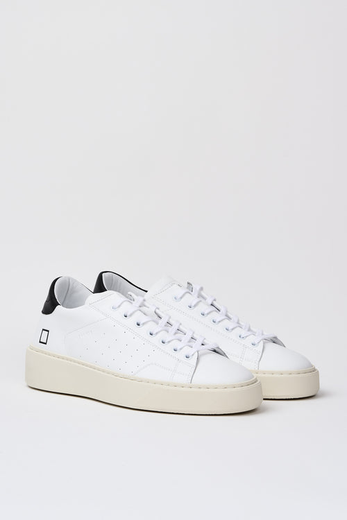 D.A.T.E. Sneaker Levante Leather White/Black-2