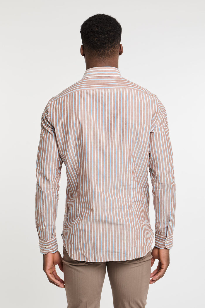 truzzi-striped-brown-cotton-shirt-2