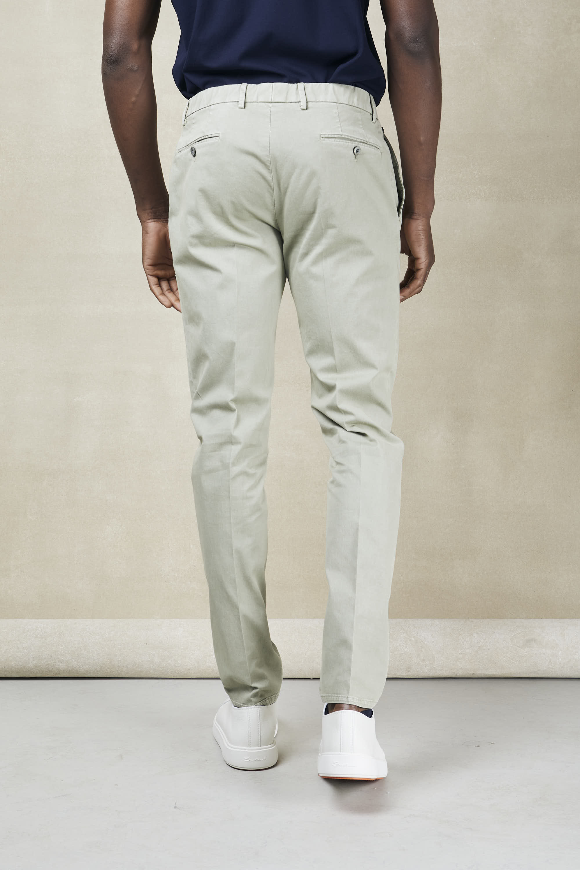 Riccardo trousers in cover stretch cotton - 5