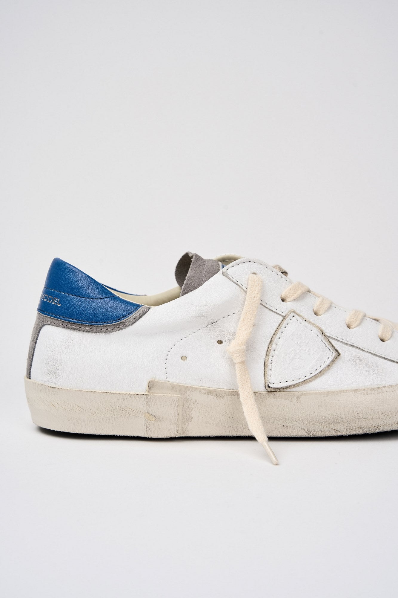 Philippe Model Sneaker Prsx Leather/Suede White/Blue-4