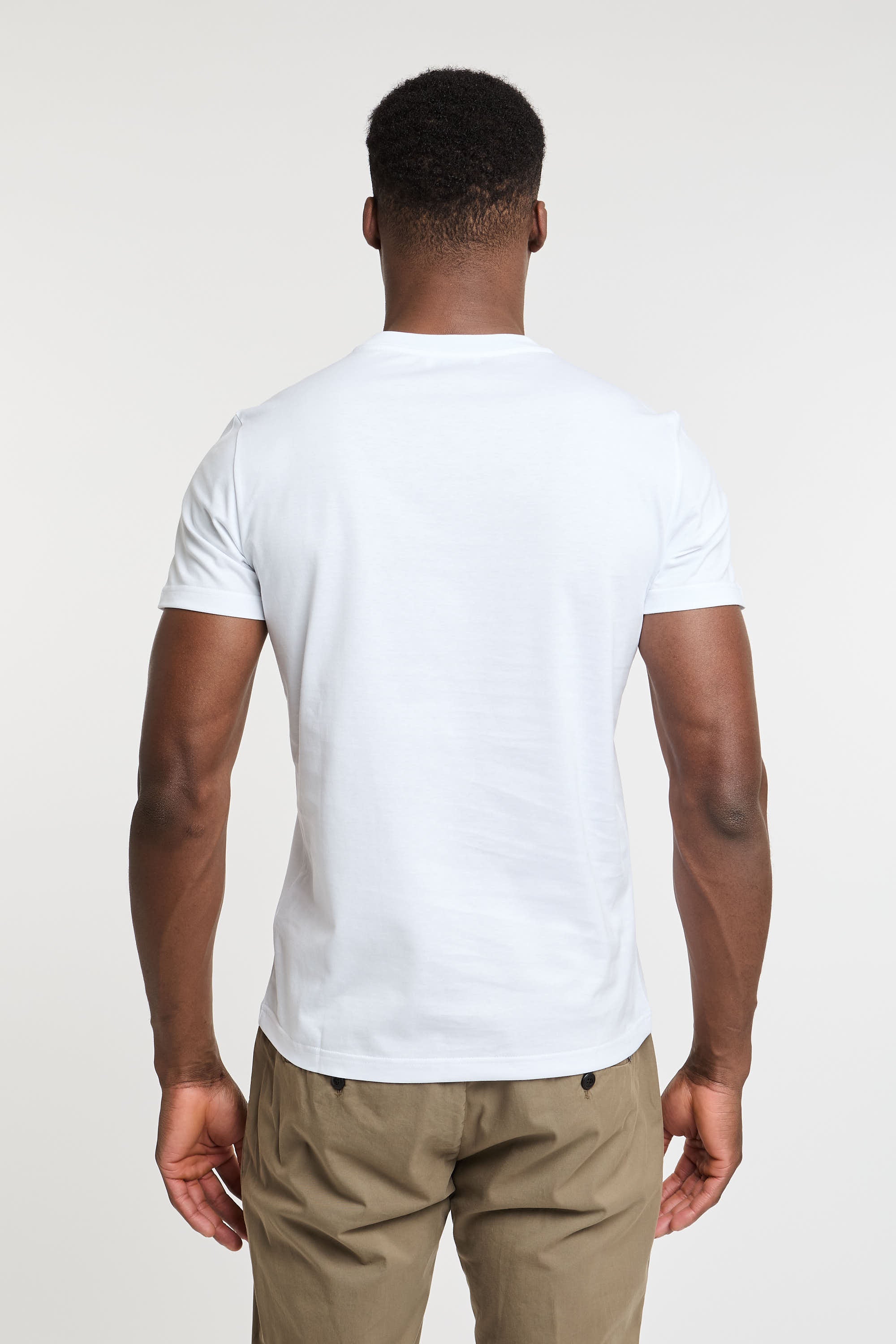 Dondup T-Shirt aus weißer Baumwolle-5