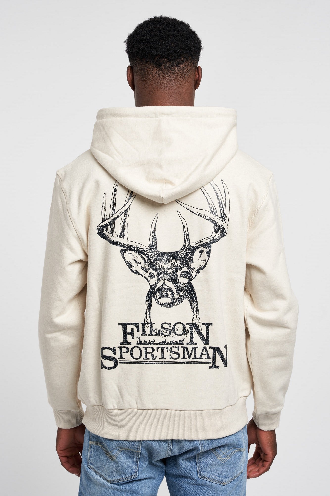 Filson Sweatshirt with Front Graphic Cotton/Polyester Beige-6
