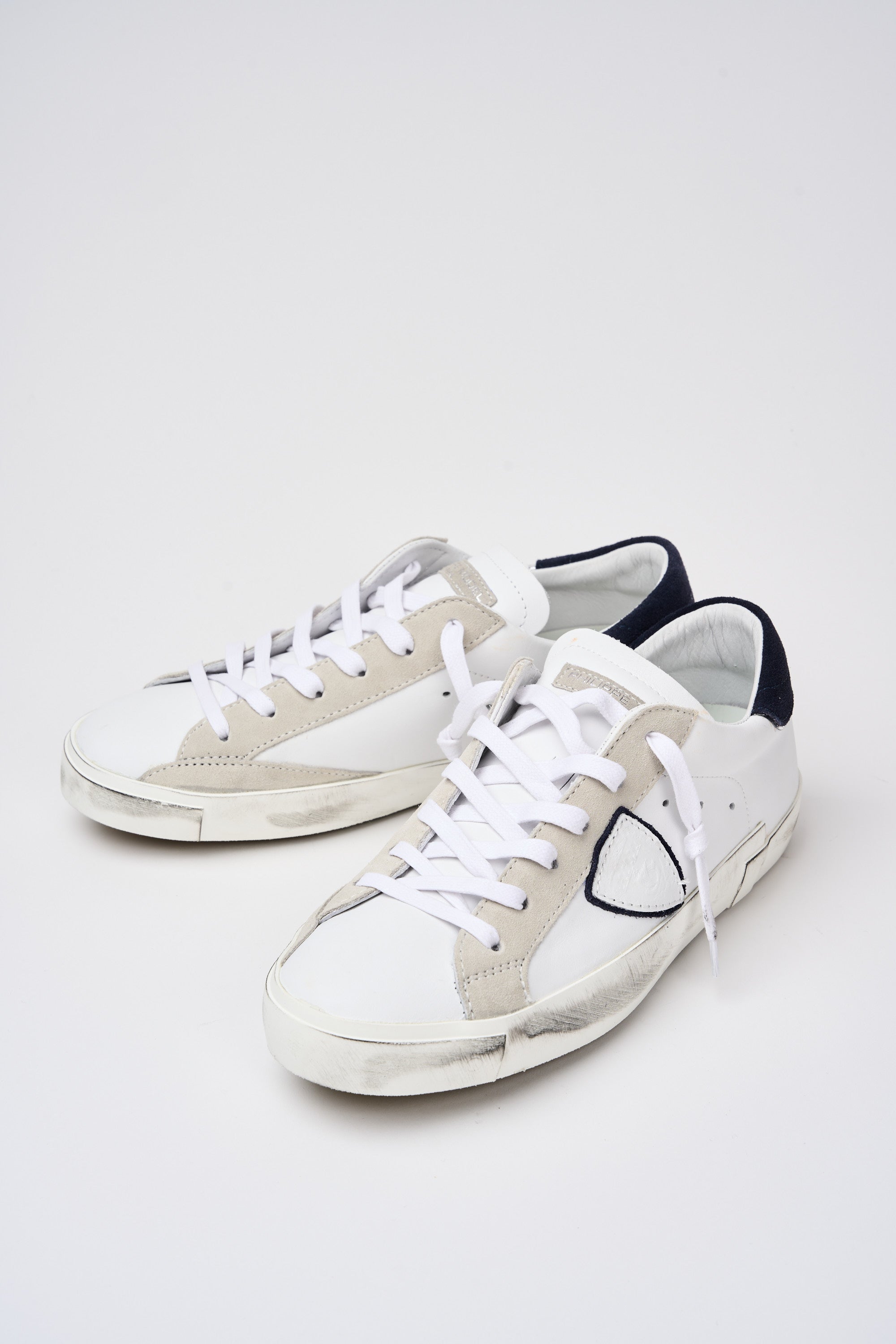 Philippe Model Sneaker PRSX Leather/Suede White/Blue-7