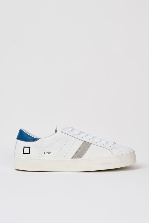 D.A.T.E. Sneaker Hill Leder/Suede Weiß/Blau