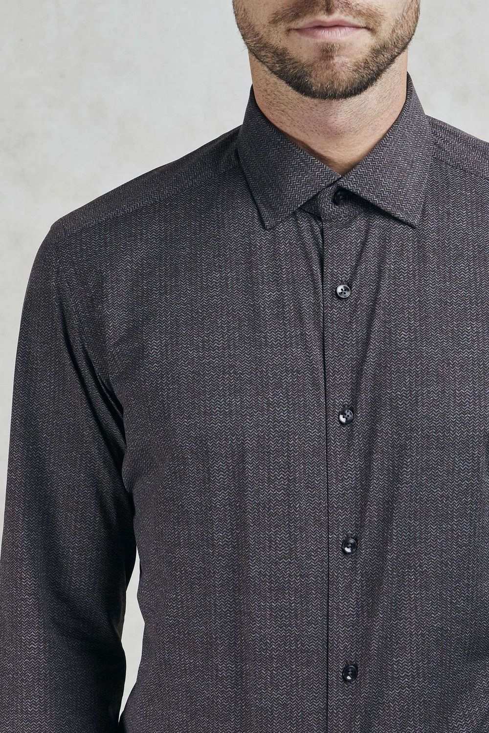 Shirt with textured pattern - 4