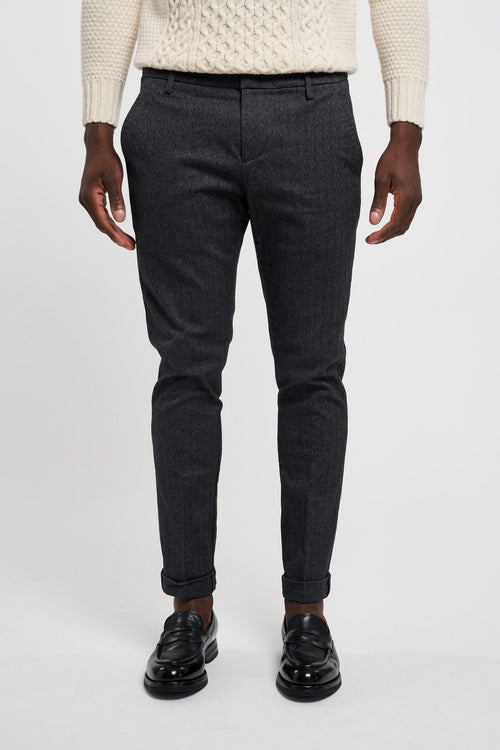 Dondup Gaubert Cotton/Elastane Trousers Grey