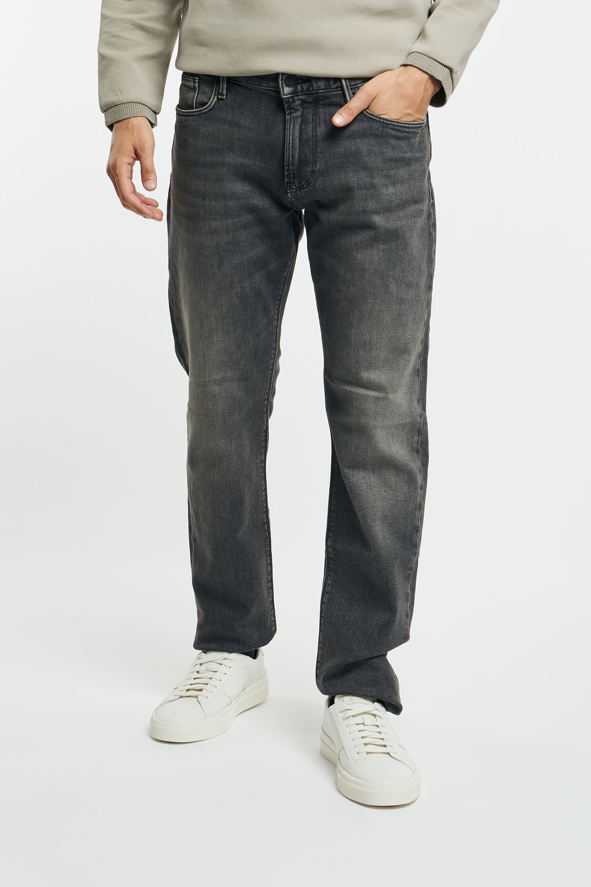 Jeans J06 slim fit in denim effetto vintage - 1