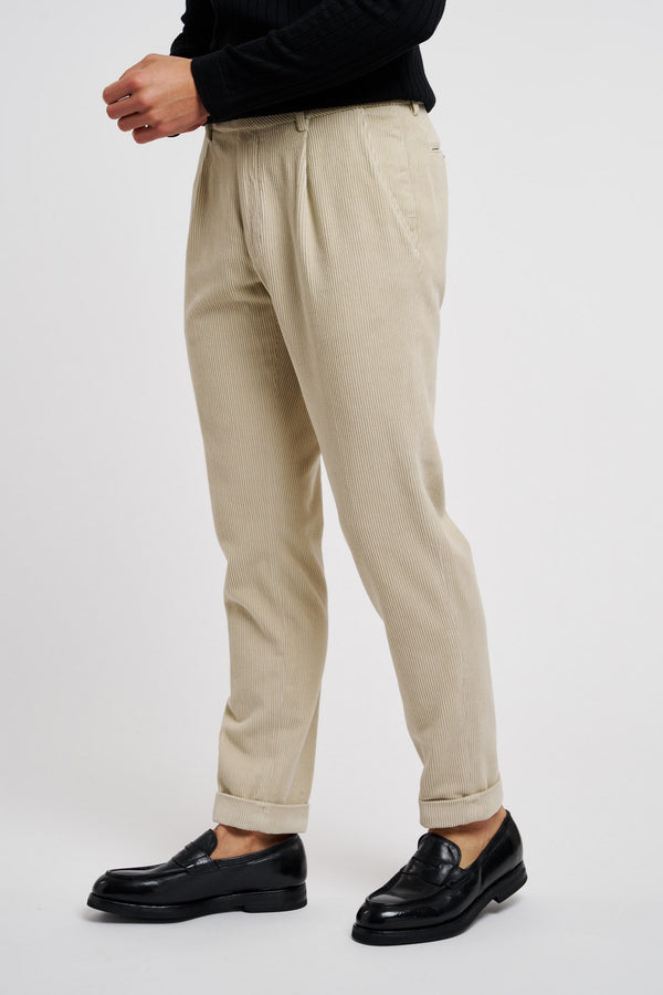 GTA Trousers Riccardo 100% Cotton Beige - 4