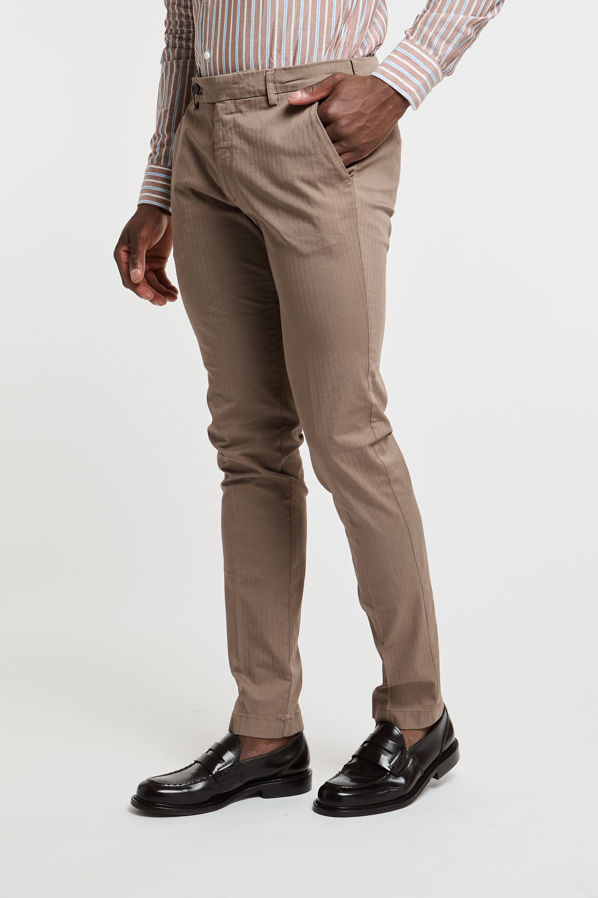 Berwich Rescato Brown Trousers-5