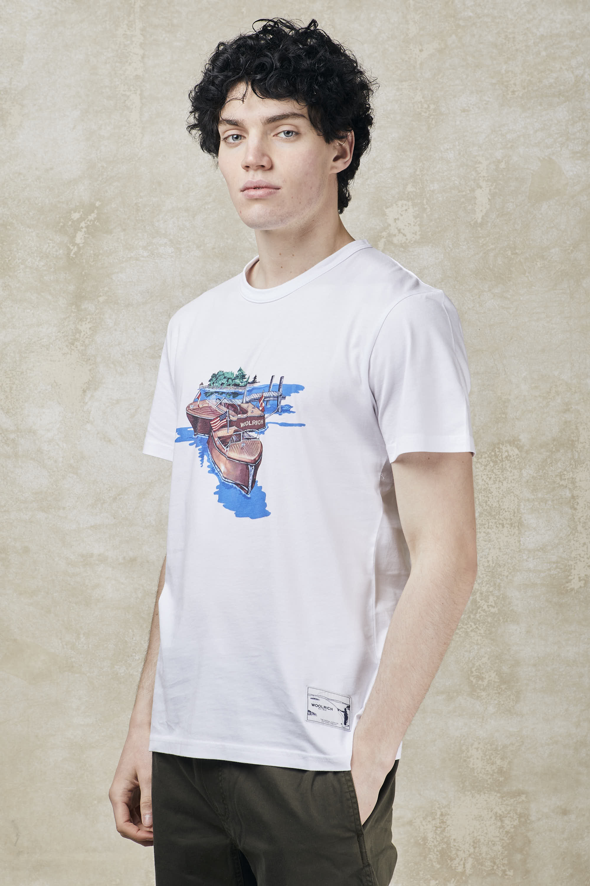 Pure cotton T-shirt with illustration-2