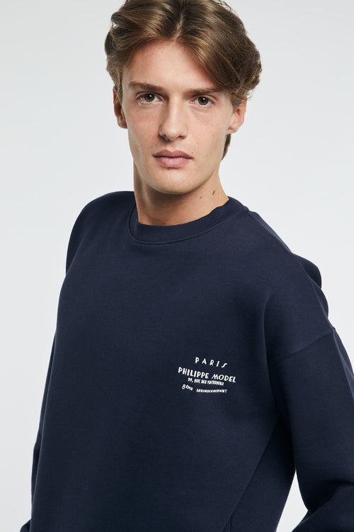 Philippe Model Bernard Sweatshirt Cotton Blue-2