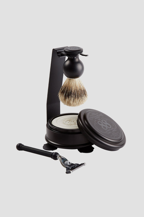 Czech & Speake No.88 Black Aluminum Shaving Set-2