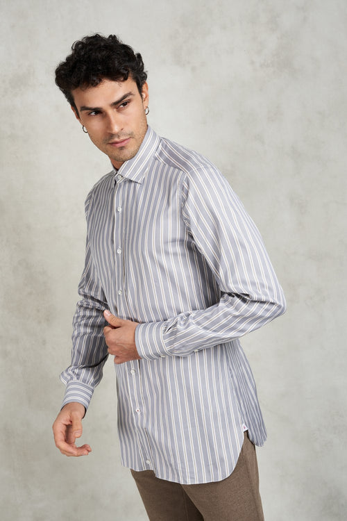 Striped cotton shirt-2