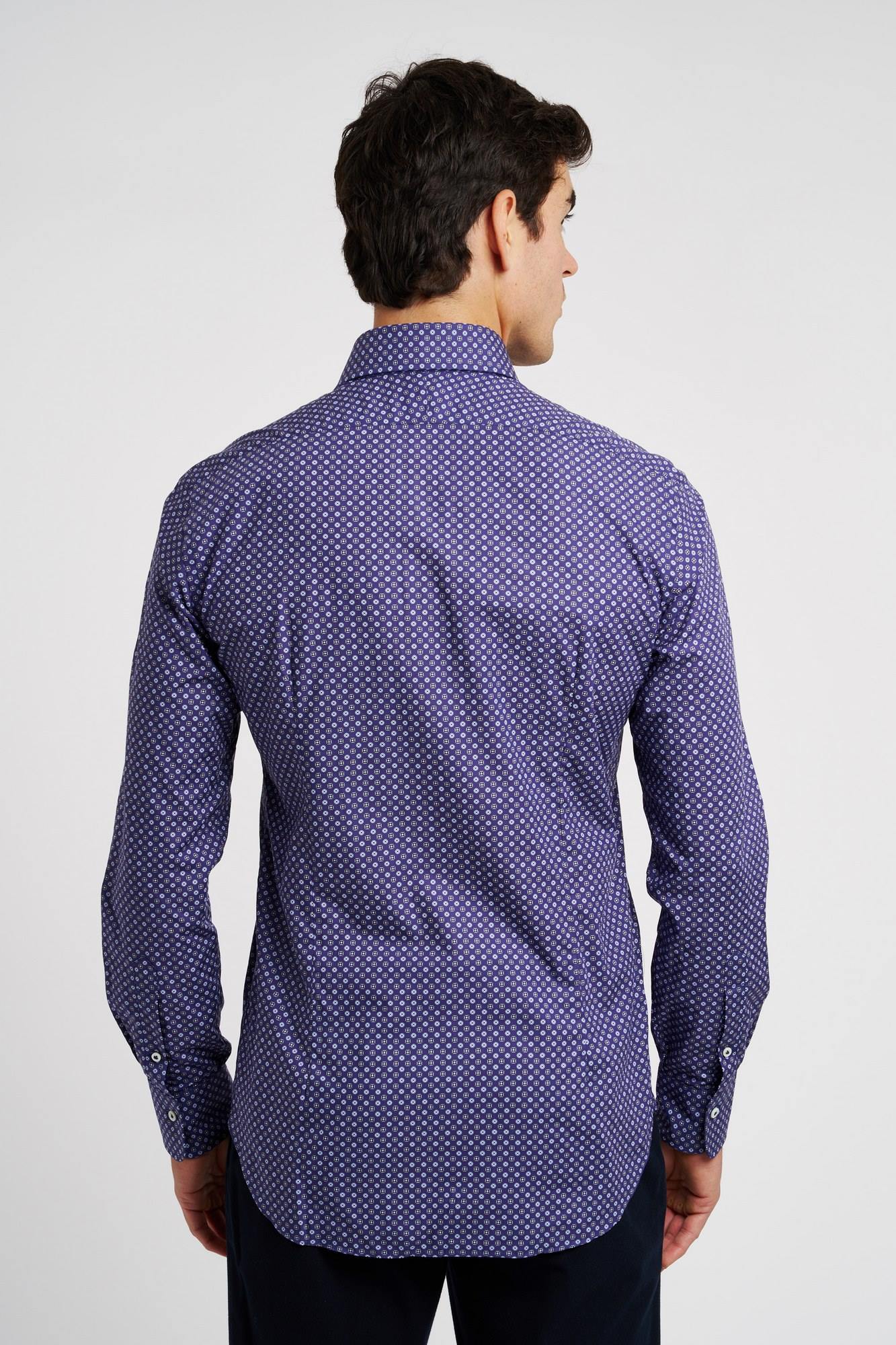 Alessandro Gherardi Blue Cotton Shirt-5