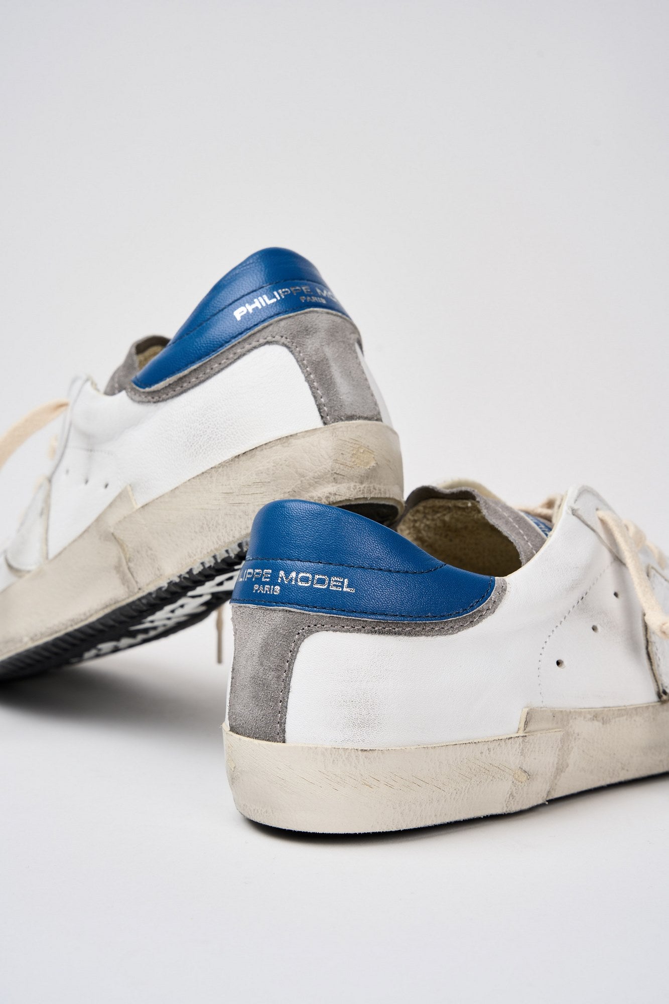 Philippe Model Sneaker Prsx Leather/Suede White/Blue-6