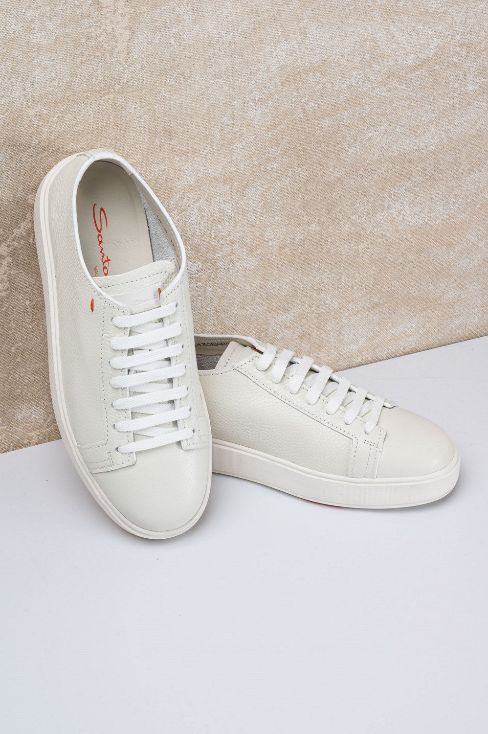 Tumbled leather sneaker-6