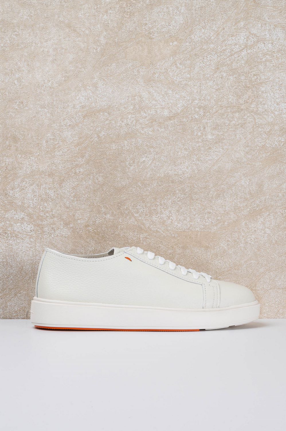 Tumbled leather sneaker - 1