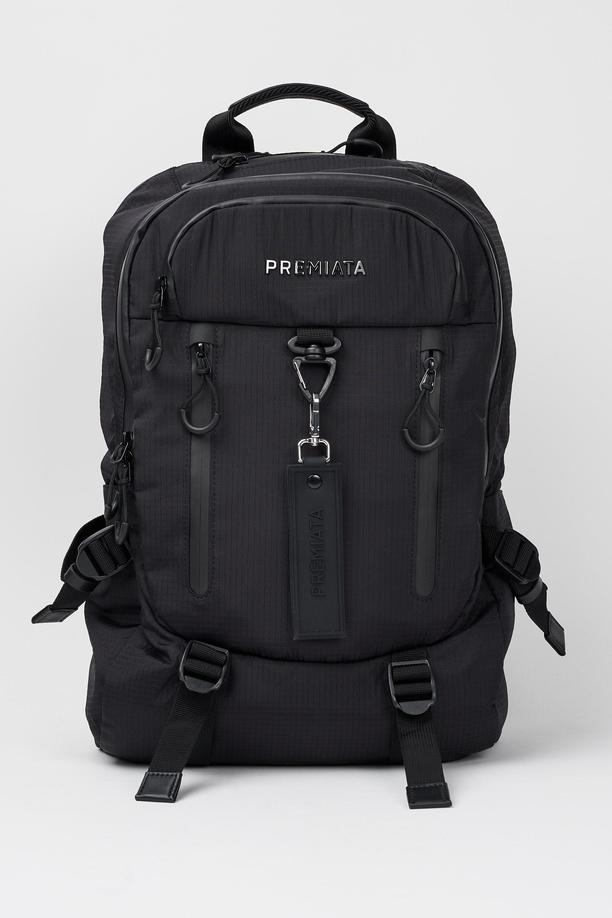 Premiata Backpack Ventura Leather/Nylon Black-1