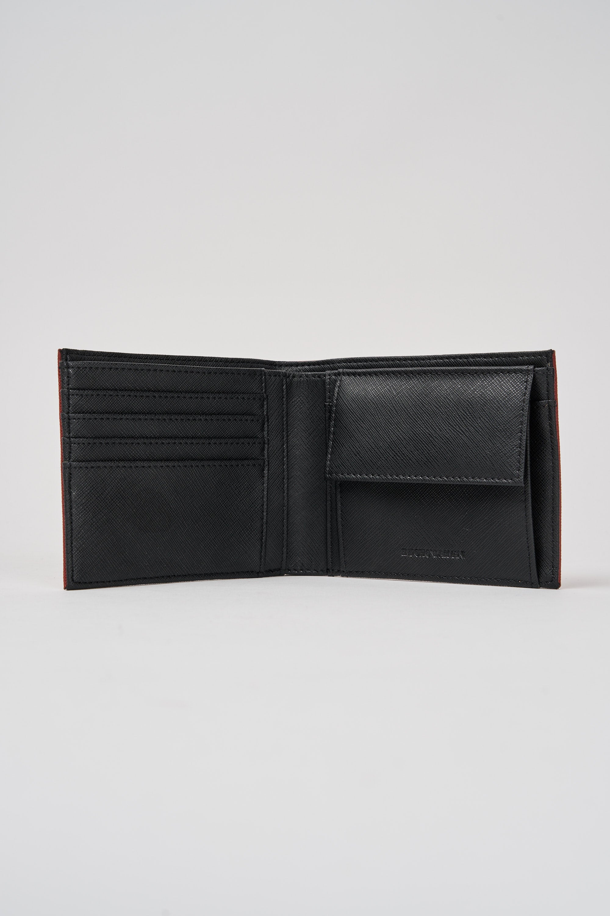 Emporio Armani Wallet Coin Pocket Saffiano Regenerated Leather Orange - 2