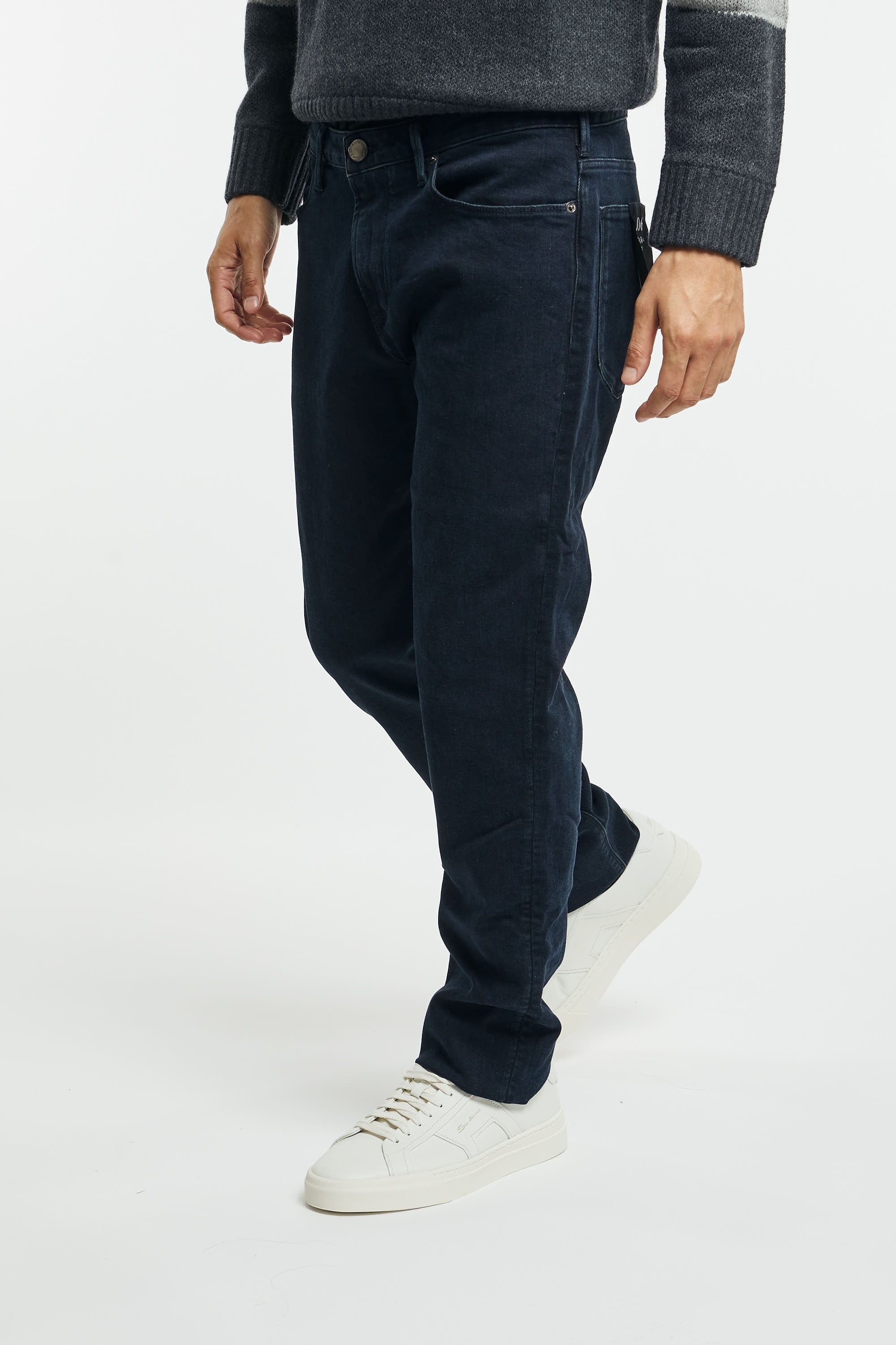 Emporio Armani Jeans J06 Slim Fit in Blue Stretch Cotton Denim-1