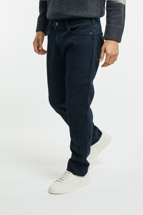 Emporio Armani Jeans J06 Slim Fit in Blue Stretch Cotton Denim