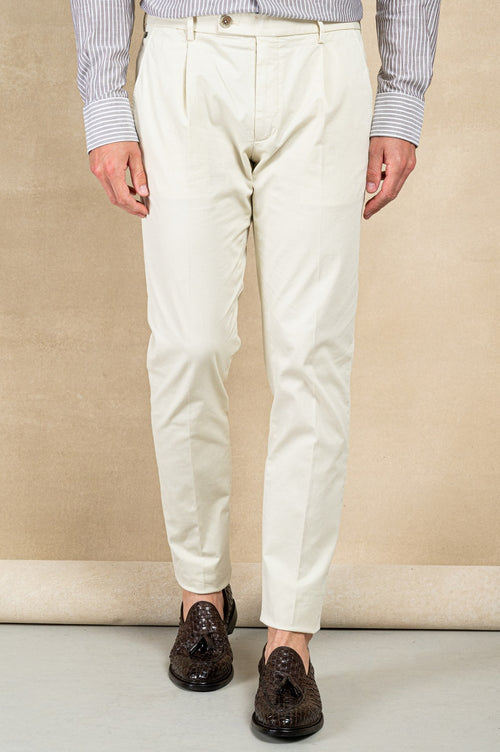 Riccardo trousers in cover stretch cotton