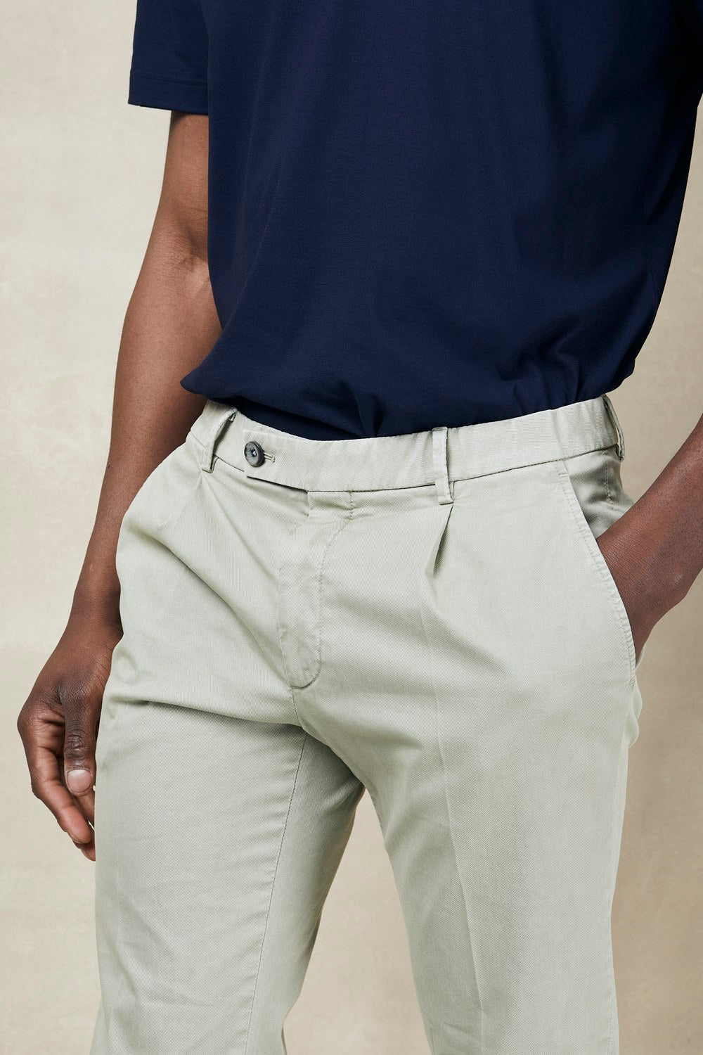 Riccardo trousers in cover stretch cotton - 4