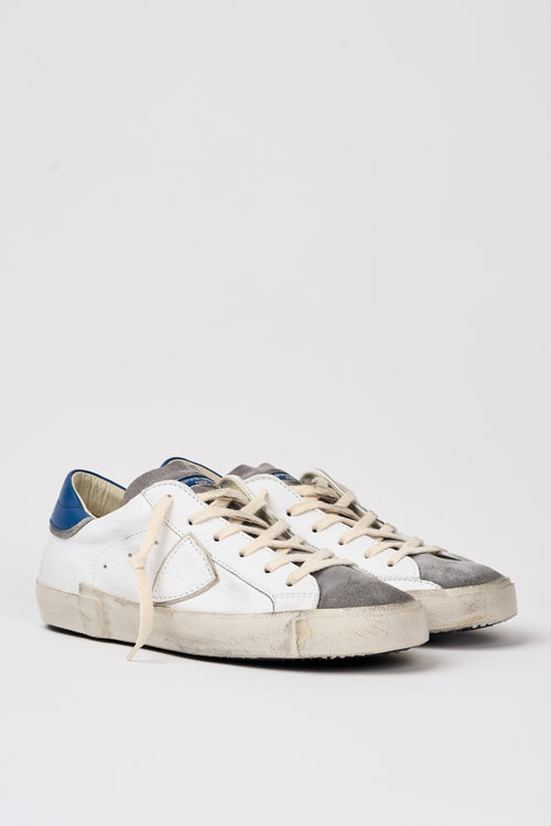 Philippe Model Sneaker Prsx Leather/Suede White/Blue-2