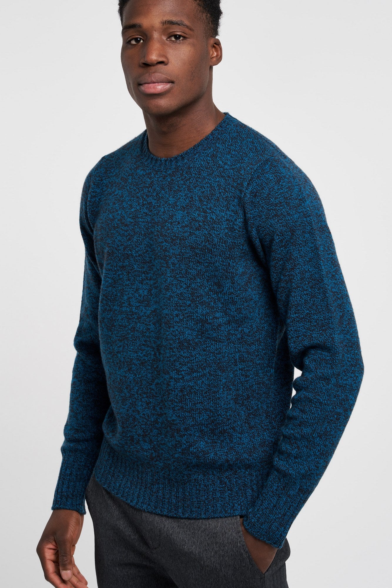 Drumohr Crewneck Sweater Teal Wool - 5