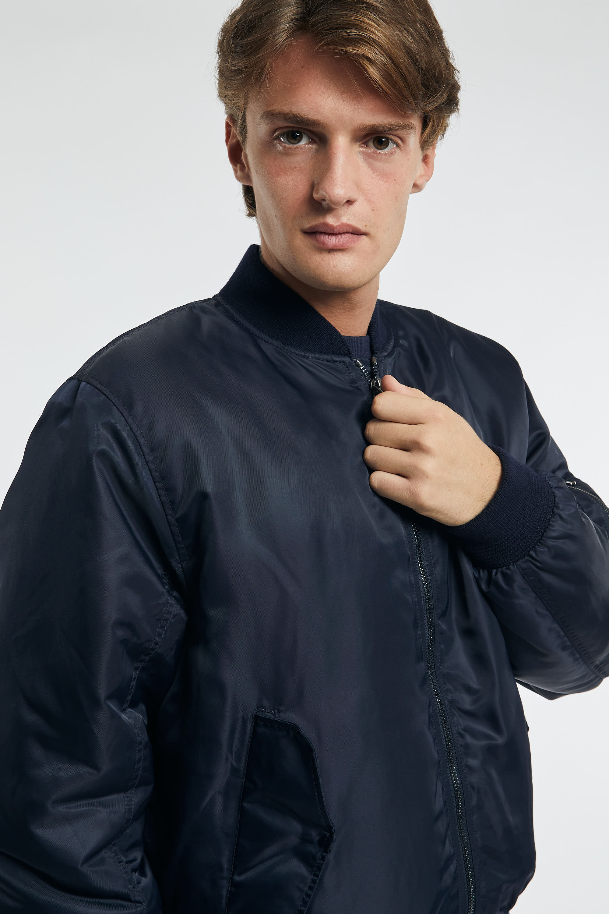 Philippe Model Bomber Gustave Fabric Blue-3