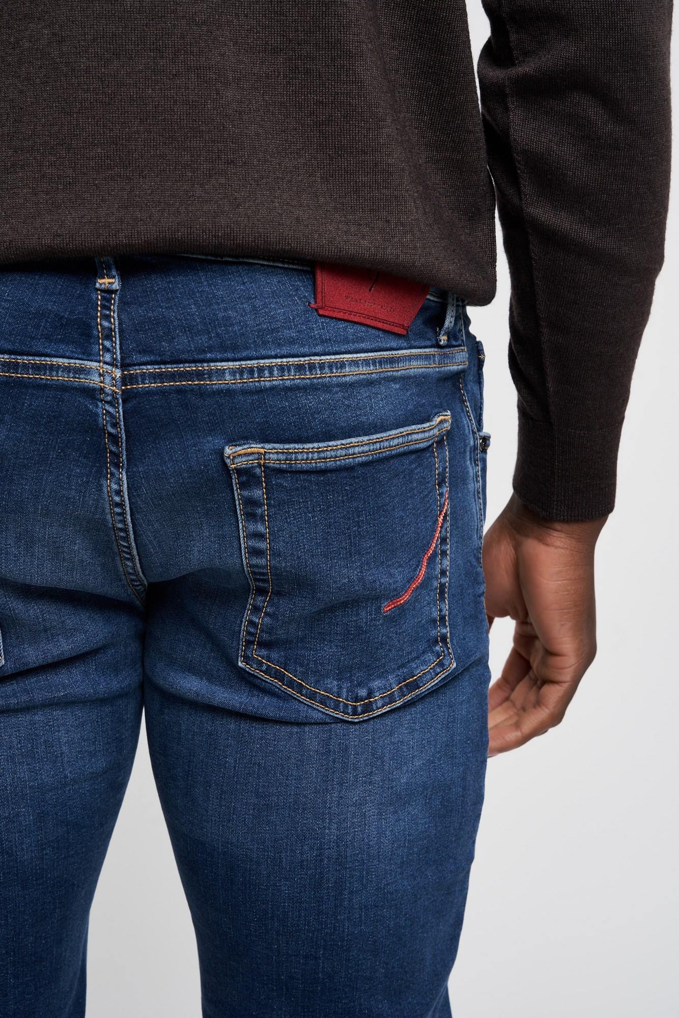 Handpicked Jeans Orvieto in Blue Cotton-4